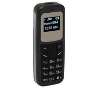 Mini Telefono Cellulare 2G, Telefono Cellulare GSM Base con Gancio per L'orecchio Combinatore Auricolare Bluetooth, Telefono di Backup in Macchina, Batteria 350 MAh, SIM (BLACK)