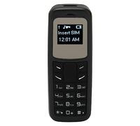 Mini Telefono Cellulare Cellulare Piccolo Telefono Cellulare Dialer Auricolare Bluetooth con Supporto per Gancio per L'orecchio SIM da 0,66 Pollici, Supporto per Scheda (Nero)