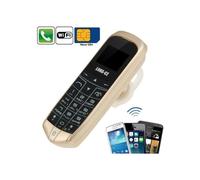 Mini telefono cellulare GSM Bluetooth 2G sbloccato con auricolare (ORO)