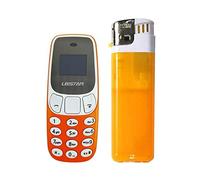 Mini telefono cellulare il più piccolo del mondo con doppia SIM e scambiatore vocale L8STAR piccolo nano (arancione)