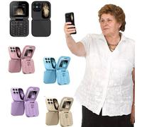 mini telefono cellulare per anziani e giovani pieghevole gsm 1.77 2g dual sim
