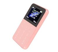 Mini Telefono da 1,5 Pollici, Telefono Cellulare con Chiamata GSM 3G con Fotocamera da 5 MP, Doppia SIM, Batteria da 800 MAh, Carica Micro USB, Piccolo Cellulare di Backup Bambini (Rosa)
