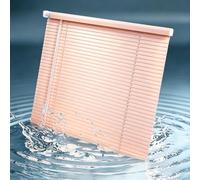 Mini Tenda a Rullo Orizzontale in Alluminio Impermeabile 25 mm per Interni | Tende Veneziane Senza Foratura, Privacy e Protezione, Isolamento Termico per Cucina Bagno Letto Porta(Orange pink)