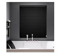 Mini Tenda, Mini Tende in Alluminio, Tende per Finestre, Tende per Finestre Orizzontali Personalizzate, Tagliate A Misura, Tende Veneziane Oscuranti per Ambienti, P, Black, W70xH150cm/28x59in