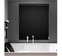 Mini Tenda, Mini Tende in Alluminio, Tende per Finestre, Tende per Finestre Orizzontali Personalizzate, Tagliate A Misura, Tende Veneziane Oscuranti per Ambienti, P, Black, W100xH120cm/40x48in