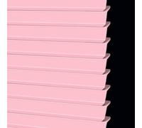Mini tenda oscurante a lamelle a forma di L, in alluminio, senza fori, oscuramento della stanza, orizzontale, regolazione della luce, schermo per privacy (rosa, 120 x 170 cm)