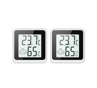 Mini Termometro Compatibile Con Bluetooth LCD Sensore Di Temperatura Digitale Misuratore Umidità Igrometro For Interni Preciso Veloce Monitoraggio In Tempo Reale(2Pcs BT Black)