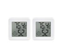 Mini Termometro Compatibile Con Bluetooth LCD Sensore Di Temperatura Digitale Misuratore Umidità Igrometro For Interni Preciso Veloce Monitoraggio In Tempo Reale(2Pcs BT White)