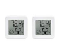 Mini Termometro Compatibile Con Bluetooth LCD Sensore Di Temperatura Digitale Misuratore Umidità Igrometro For Interni Preciso Veloce Monitoraggio In Tempo Reale(2Pcs NO BT White)