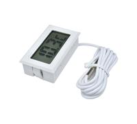 Mini Termometro Digitale LCD For Acquario, Auto, Bagno D'acqua, Tester Di Temperatura, Rilevatore Di Temperatura, Monitor, Sensore Di Temperatura Incorporato 1M Misura Accurata(WHITE)