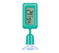 Mini termometro digitale per rettili, igrometro con display rotante a 360°, monitor di umidità della temperatura per terrario, lucertola, serpente (verde)