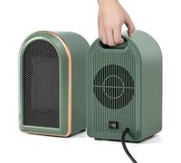 Mini Termoventilatore Basso Consumo Portatile per Stanze bagno,Piccole Stufetta Elettrica PTC Ceramica Silenziosa,Riscaldamento 2 Impostazioni di Calore 1200W/800W,Surriscaldamento/Dumping Protezione