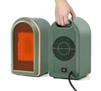 Mini Termoventilatore Basso Consumo Portatile per Stanze,Piccole Stufetta Elettrica PTC Ceramica Silenziosa,Riscaldamento 2 Impostazioni di Calore 1200W/800W & Surriscaldamento/Dumping Protezione