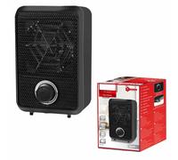 Mini Termoventilatore Elettrico 600W Termostato Regolabile con Protezione Anti