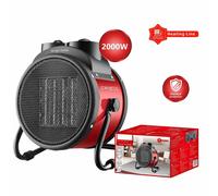 Mini Termoventilatore in Ceramica Potenza Regolabile 1000W 2000W con Livelli Reg