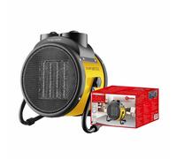 Mini Termoventilatore in Ceramica Potenza Regolabile 1000W 2000W con Livelli