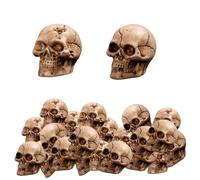 Mini Teschi, 20 Pezzi, Mini Teschi Decorativi, Teste Di Plastica Del Cranio,Piccole Teste Di Scheletri Finte, decorazione per Halloween, feste, festa spaventosa, per Il cimitero Spaventoso della