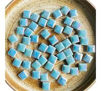 Mini tessere di mosaico in vetro, Ceramic Mosaic Tiles Square For Craft DIY Hobbies Art Multicolor 100g(Color-04)