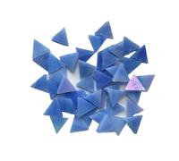 Mini tessere di mosaico in vetro, Mosaic Tiles Triangle Translucent Mica Glass Multicolor 50g For DIY Craft(Deep Blue)