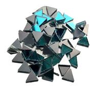 Mini tessere di mosaico in vetro, Triangle Mirror Mosaic Glass Tile DIY Kit Multicolor 100g(Color 01)
