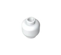 Mini testa 3626b, tinta unita, bullone aperto bloccato, 50Pezzi, GDS-1417, compatibile con mattoncini Lego, colore: bianco crema