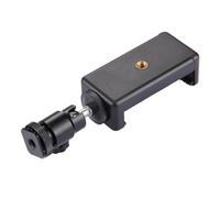 Mini testa a sfera 1/4quot;montaggio con adattatore Hot Shot Lock con clip porta telefono, for supporto staffa flash for fotocamera