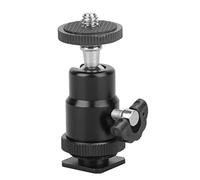 Mini Testa a Sfera, 360 Gradi Panoramica Treppiede in Alluminio Supporto con 1/4in Vite Scarpa Calda per la Luce del Microfono