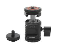 Mini testa a sfera ad angolo regolabile per treppiede, monopiede, reflex digitali, GoPro, smartphone con adattatore per doppio attacco a slitta,