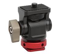Mini Testa a Sfera per Treppiede per Fotocamera, Adattatore per Treppiede Supporto per Slitta Fredda, Adattatore per Mini Slitta con Testa a Sfera per Treppiede, Foro per Vite da 1/4 di Pollice, Girev