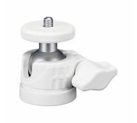 Mini testa a sfera portatile in lega di alluminio, adattatore per treppiede da 1/4", girevole a 360°, per fotocamere e videocamere,