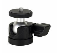 Mini testa a sfera portatile in lega di alluminio, adattatore per treppiede da 1/4", girevole a 360°, per fotocamere e videocamere,