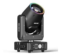 Mini Teste Mobili LED 230W 7R Beam RGBW Luce da Palcoscenico con anello luminoso RGB 13 Colori 14 Gobos Luci per Discoteca Bar Matrimonio Natale illuminazione