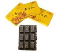 Mini thé jaune de Chine Or Brick Thé pressé Véritable Jun Shan Huang Cha 45g Boîte