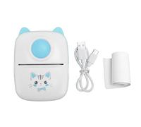 Mini Thermal Printer Sticker Maker Machine, Portable Bluetooth Photo Printer 200DPI High Resolution Inkless Printing for Journal Photos Notes ABS Material Built In 1200mAh Battery