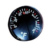 Mini Thermograph - Circular Analog Temperature Gauge | Real Time Clear Display Car Thermometer, Compact Temperature Monitoring Meter For SUV RV Greenhouse Kitchen Bedroom Garden Use | Climate Control