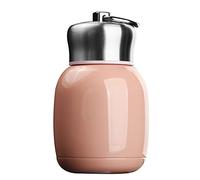 Mini thermos da 200 ml, per acqua, caffè e latte, a prova di perdite, per liquidi caldi o freddi, da viaggio, per l’utilizzo in casa e all'aperto (rosa pesca)