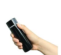 Mini Thermos da caffè, 150 ml, portatile, in acciaio inossidabile, nero