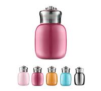 Mini-Thermosflasche, 200 ml, niedliche Wasserflasche, vakuumisolierte Edelstahl-Wasserflaschen, auslaufsicher, hält heiß und Kalt, für zu Hause, im Freien, auf Reisen Einheitsgröße Rose Pink