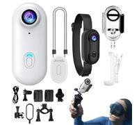 Mini Thumb Action Camera - Portatile Vlogging Camera | Wearable Small Body Camera | Waterproof Compact Vlogging Device For Motorcycle Bike Cycling Gym Hiking Travel Activity Recording