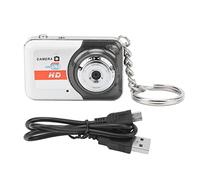 Mini Thumb Camera, Videocamera Portatile con Rilevamento del Movimento, Punta e Scatta Fotocamere Digitali, Supporta Scheda da 32GB, Fotocamera DV HD di Moda Squisita (Grigio argento)