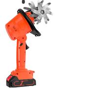 Mini Tiller 21V, Coltivatore Elettrico a 4 File per la miscelazione del Suolo da Giardino e Controllo delle erettiche.Design Portatile Leggero con Batteria di Carica Veloce