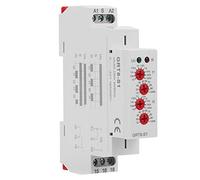 Mini Timer Ciclico Asimmetrico GRT8 - S1, Relè Timer ON/OFF AC, Ritardo 0.1 Secondi - 100 Giorni - Ampio Intervallo Temporale, Montaggio Su Binario DIN, Indicazione LED