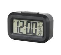 Mini Timer da Cucina, Sveglia con Orologio Retroilluminato Tempo/Temperatura/Data Dispaly, Orologio da Tavolo per Studenti Manager del Tempo (Nero)