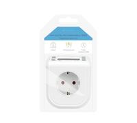 Mini timer digitale da 24 ore con 1 presa e interruttore, ideale per il controllo della luce ed elettrodomestici.
