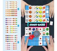 Mini TK64+1 Cubo Fuga dalla spiaggia Gioco di Mahjong, Gioco popolare, con Bandiera a motivi e Palla da battaglia, Gioco casual da festa per due giocatori, Accessorio per attività di festa, Regalo 24m