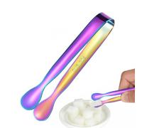 Mini Tong - 304 Stainless Steel, 4,33 x 0,67in Dessert Tong Compact Design | Heat-Resistant Easy-Grip Candy & Food Infradito Mini Serving Tool For Kitchen, Parties, Baking, Candy, Ice, Snack
