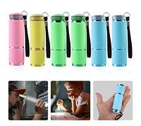 Mini torcia elettrica - 6P 9LED torcia per bambini per il compleanno dei bambini, alluminio torcia portatile piccola per scuola, attività all'aperto, campeggio, zaino in spalla, urgente