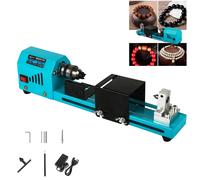 Mini tornio elettrico per legno, smerigliatrice per perline, lucidatrice e lucidatrice per perline, tornio elettrico per perle di Buddha per la lavorazione del legno fai da te