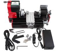 Mini tornio per legno 12V DC 2A 24W multiuso 20000 giri/min tornio rotante per metallo macchina per la lavorazione del legno strumento fai da te