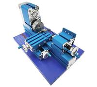 Mini tornio per metalli, tornio elettrico da banco fai da te interamente in metallo con 20.000 giri/min, dispositivo motorizzato per la lavorazione dei metalli, sale attività tecnologiche